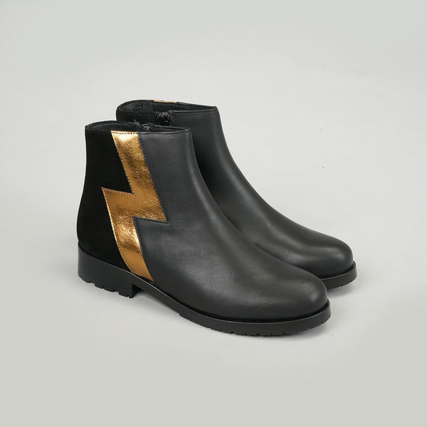 Esska Tatiana Black Flat Ankle Boots