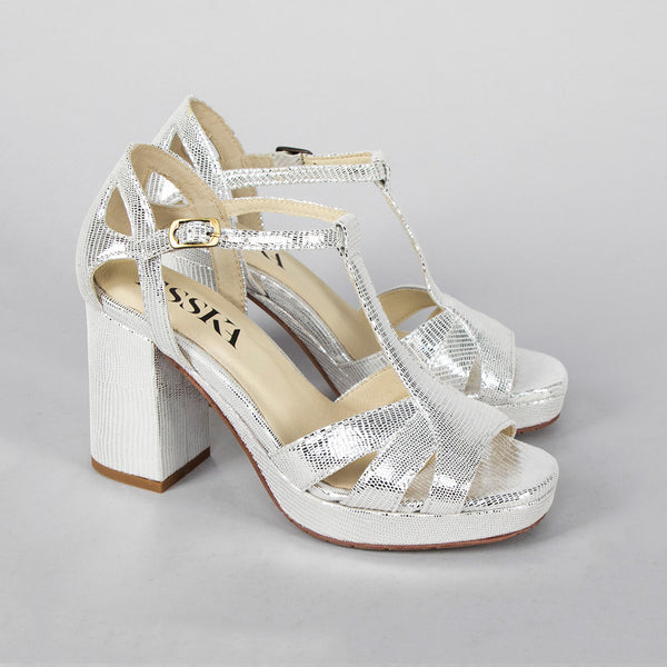 Esska Valerie Silver High Heel Sandal