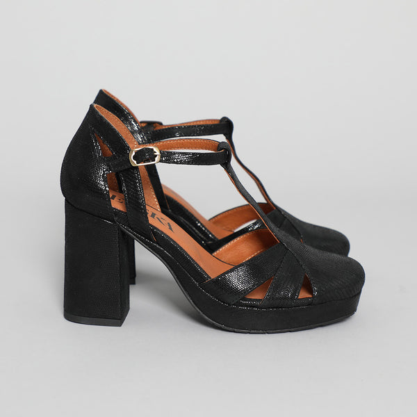 Esska Venice Black High Heel Shoe