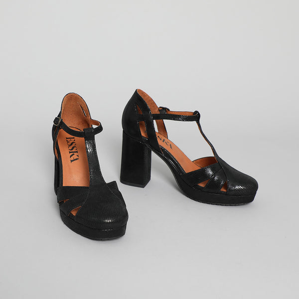 Esska Venice Black High Heel Shoe