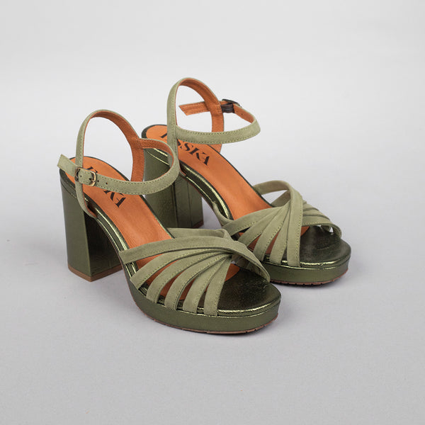 Esska Veronica Green High Heel Sandal