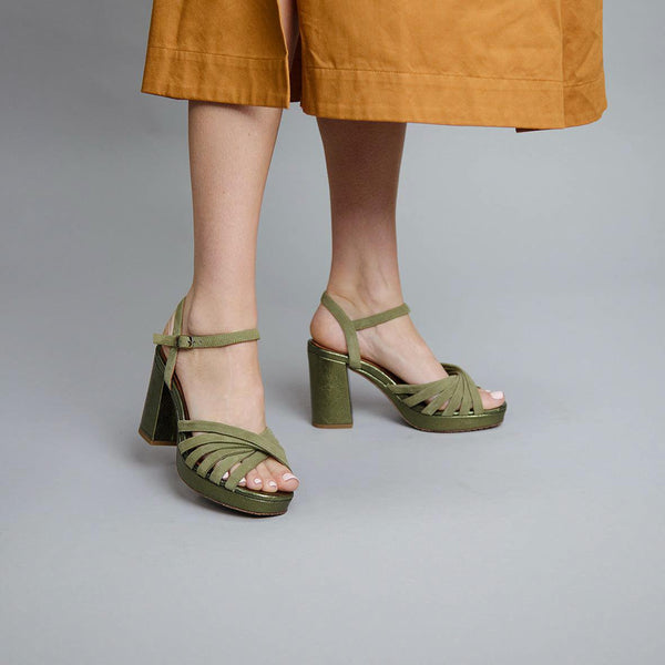 Esska Veronica Green High Heel Sandal