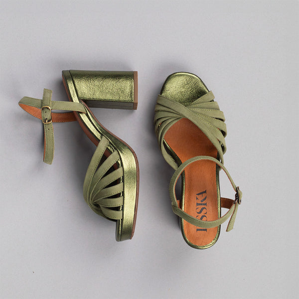 Esska Veronica Green High Heel Sandal