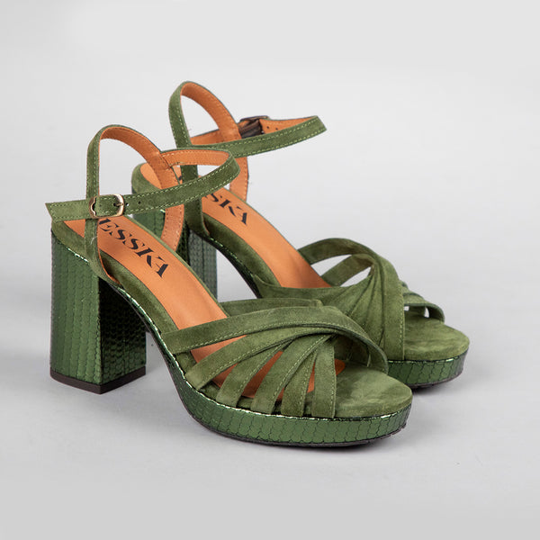 Esska Veronica Pine High Heel Sandal