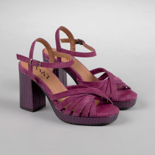 Esska Veronica Plum High Heel Sandal