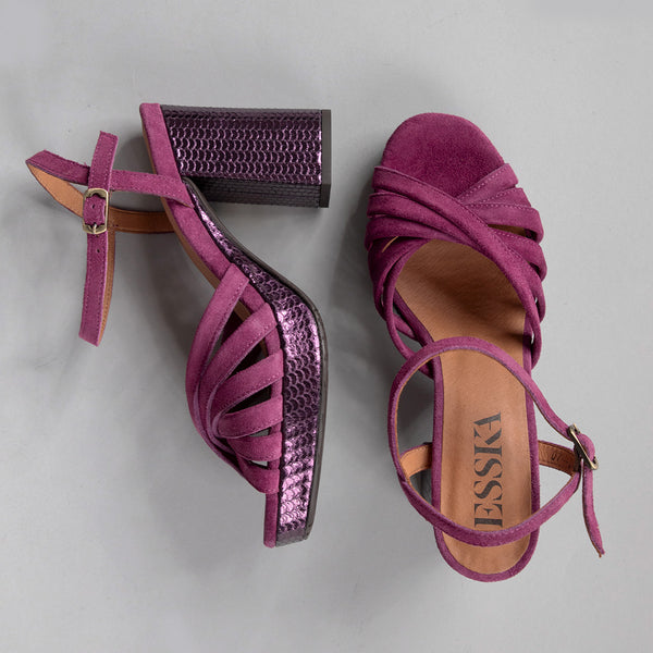 Esska Veronica Plum High Heel Sandal