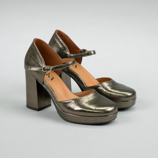 Esska Viv Metallic High Heel Shoe