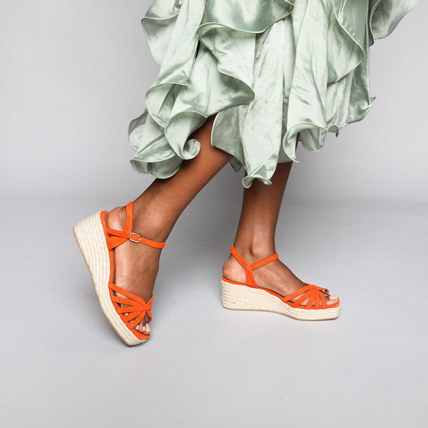 esska Wafa Orange Low Sandal