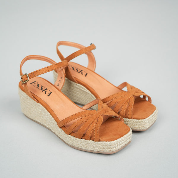 Esska Wafa WIDE Tan Low Sandal