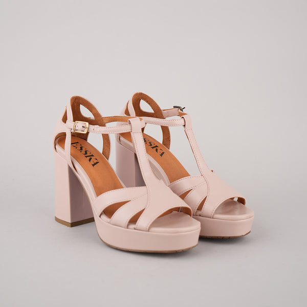 Esska Victoria Dusty Pink Platform High Heel Sandal