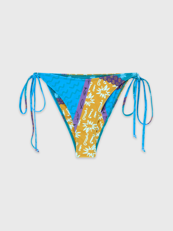 Esteban Cortazar Blue Estrellitas Bikini Top Blue Estrellitas