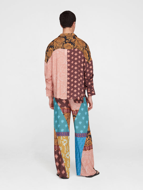 Esteban Cortazar Brown Estrellitas Long Sleeve Shirt Brown Estrellitas