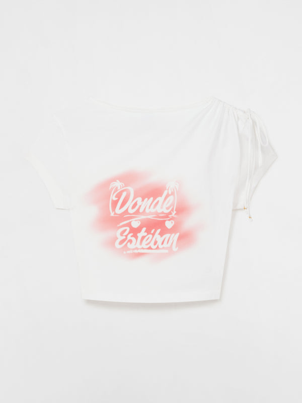 Esteban Cortazar Bazurto Spray Crop Top