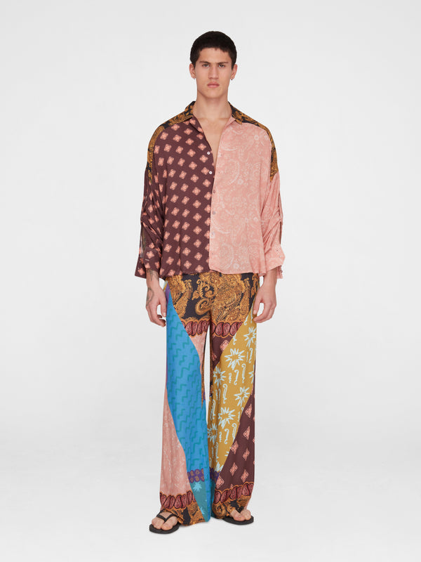 Esteban Cortazar Brown Estrellitas Pants