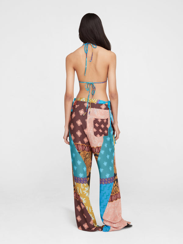 Esteban Cortazar Brown Estrellitas Pants