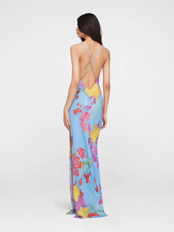 Esteban Cortazar Cielo Slip Dress