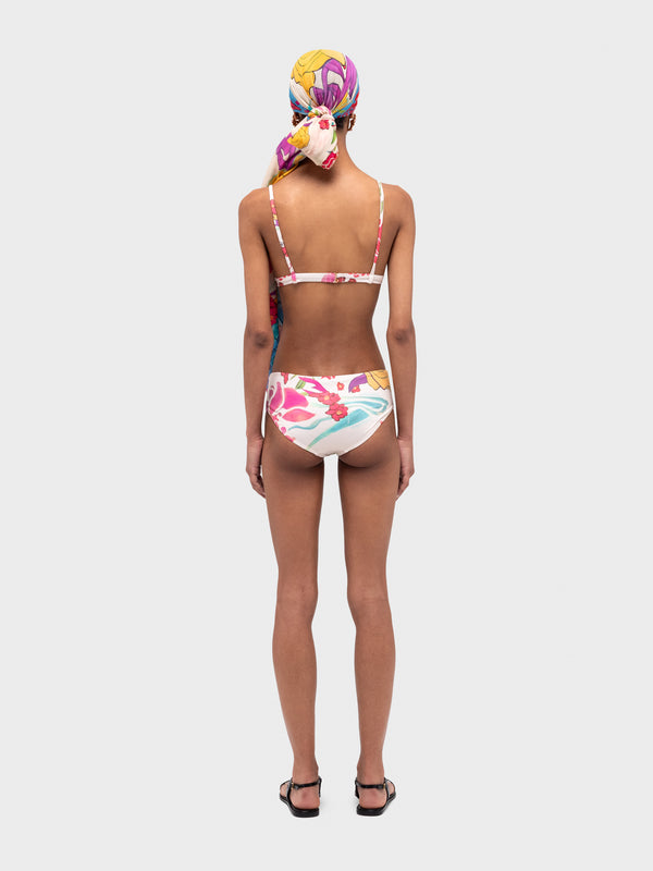 Esteban Cortazar Flores Bikini Top Flores