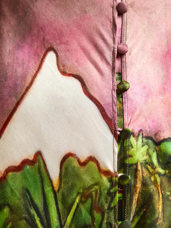 Esteban Cortazar La Sierra Silk Midi Dress