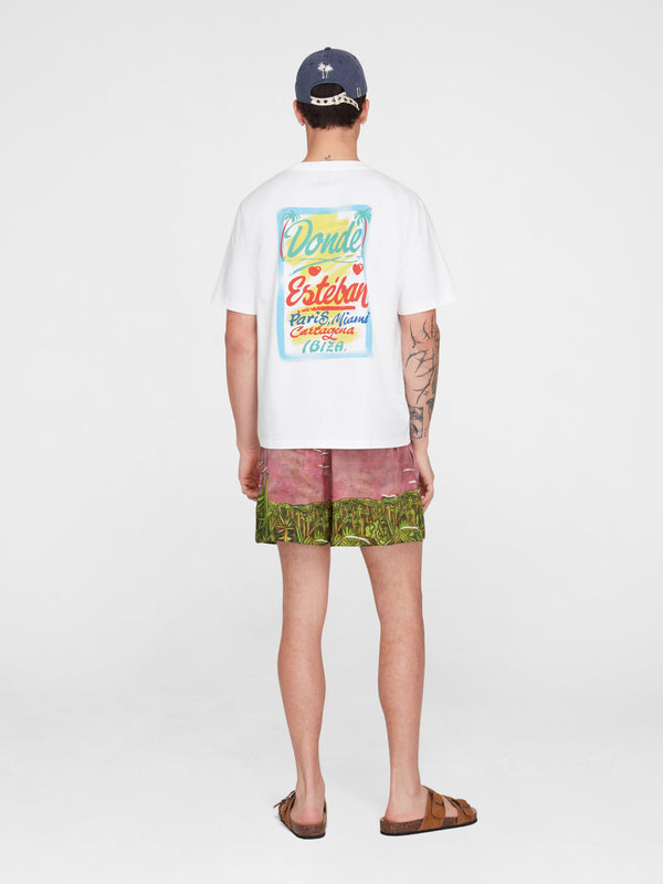 Esteban Cortazar La Sierra Silk Mini Shorts