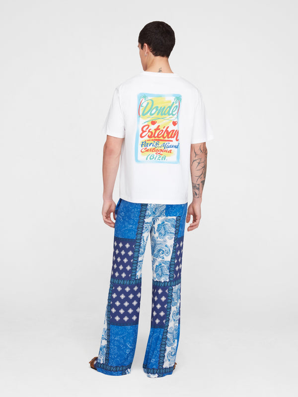 Esteban Cortazar Midnight Paisley Pants