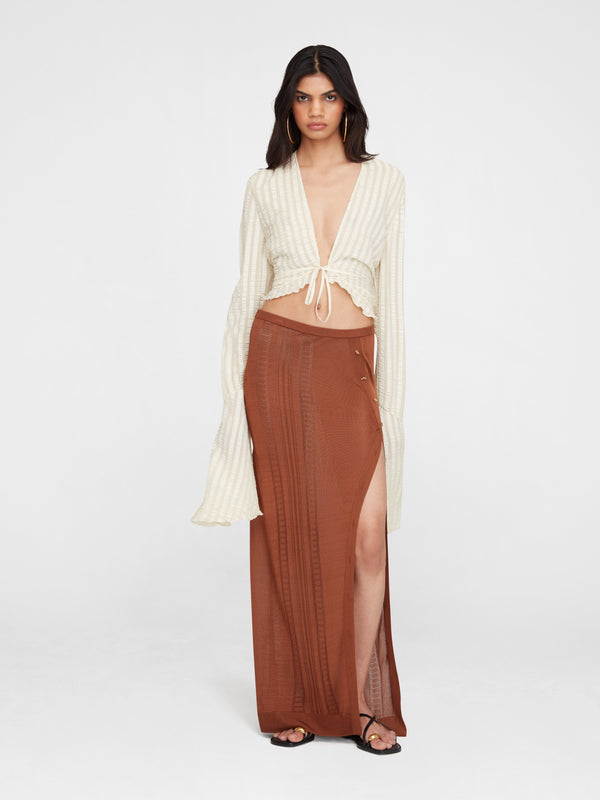 esteban cortazar Navarin Silk Jacquard Cardigan