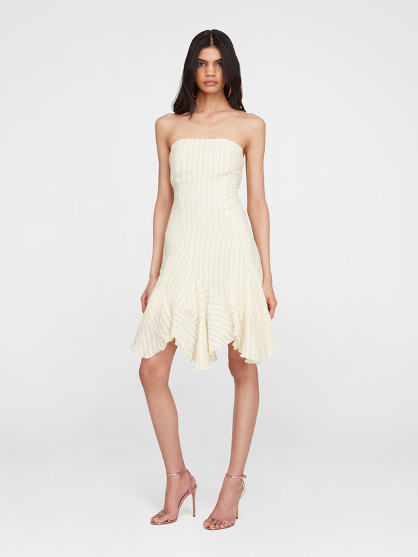 esteban cortazar Navarin Silk Jacquard Dress