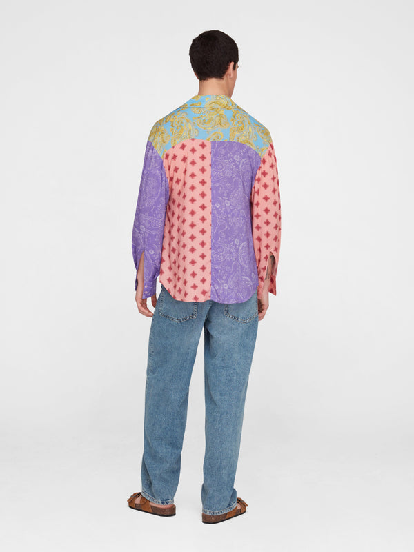 Esteban Cortazar Paisley Shirt Paisley