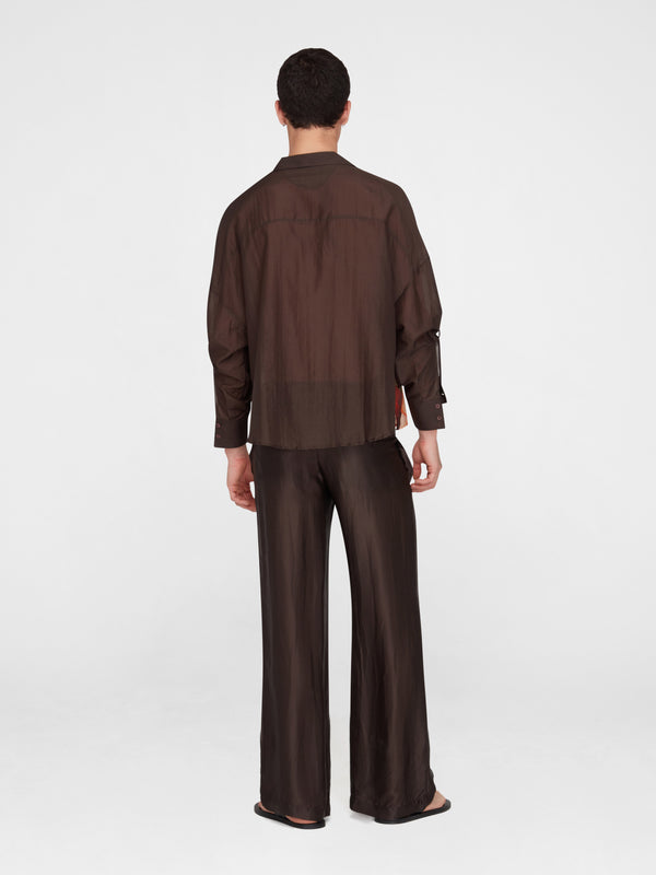 Esteban Cortazar Salpicon Long Sleeve Silk Shirt
