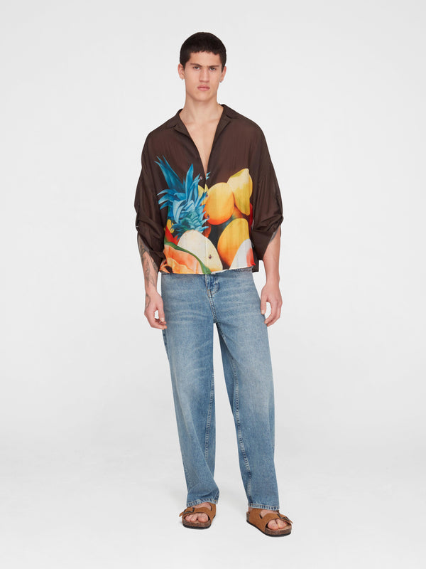 Esteban Cortazar Salpicon Long Sleeve Silk Shirt