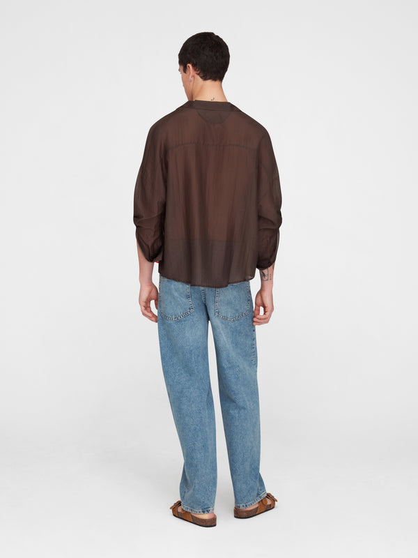 Esteban Cortazar Salpicon Long Sleeve Silk Shirt