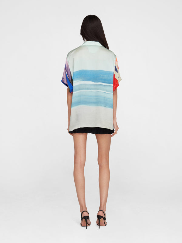 Esteban Cortazar Salpicon Short Sleeve Silk Shirt