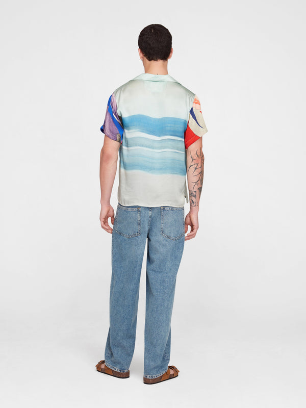 Esteban Cortazar Salpicon Short Sleeve Silk Shirt