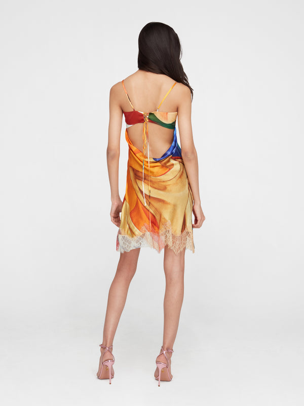 Esteban Cortazar Salpicon Silk Dress