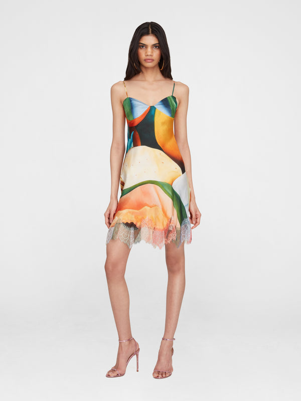 esteban cortazar Salpicon Silk Dress