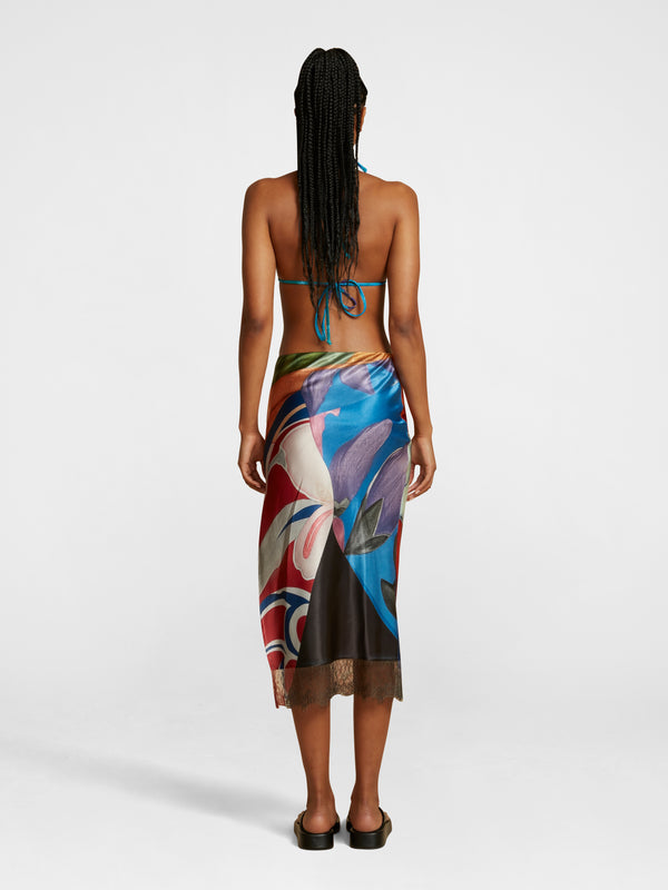 Esteban Cortazar Salpicon Silk Skirt