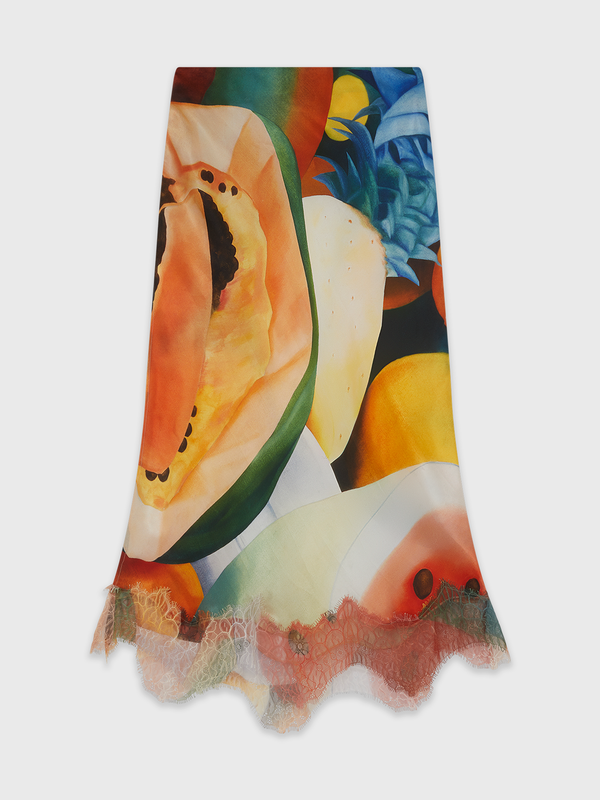 Esteban Cortazar Salpicon Silk Skirt