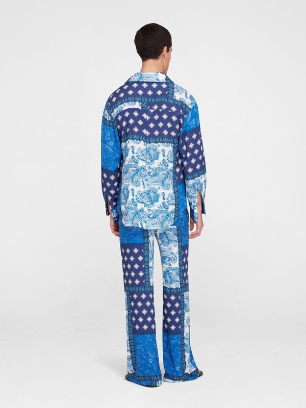 Esteban Cortazar Midnight Paisley Shirt Midnight Paisley