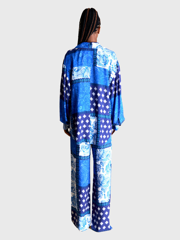 Esteban Cortazar Midnight Paisley Shirt Midnight Paisley