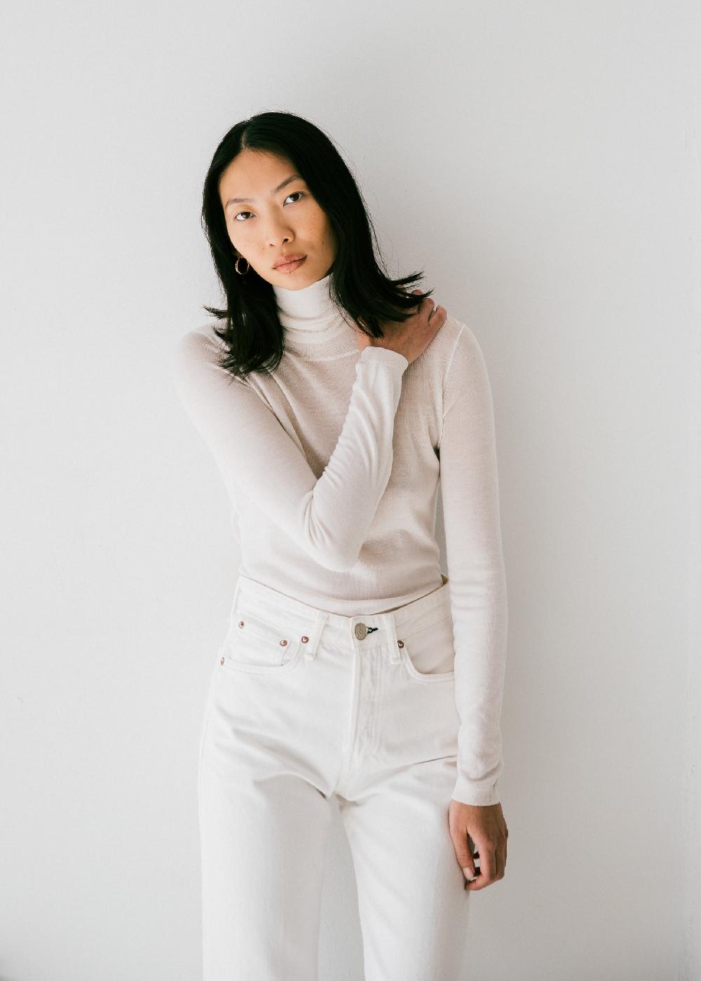 Estella Agyness Turtleneck In Winter White