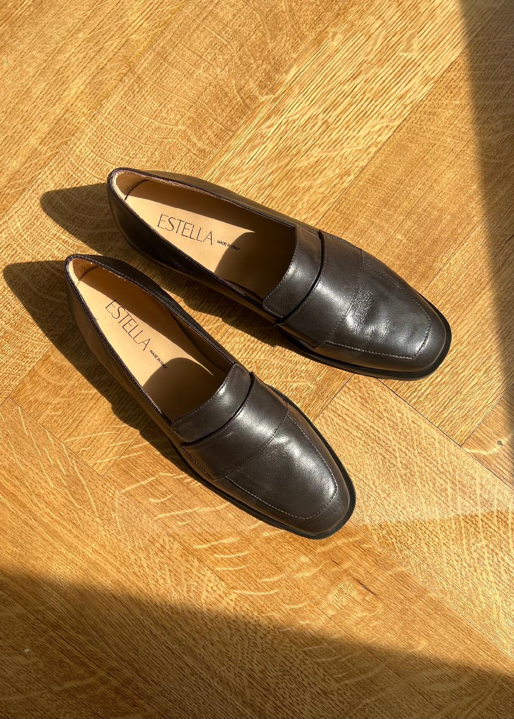 Estella Angela Loafer In Espresso Brown Leather