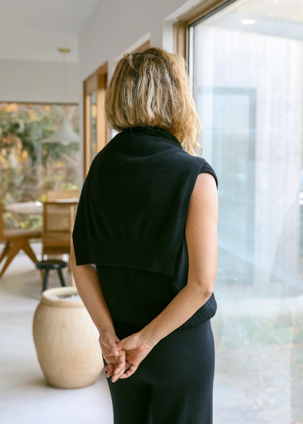 Estella Camille Pants In Black Cashmere