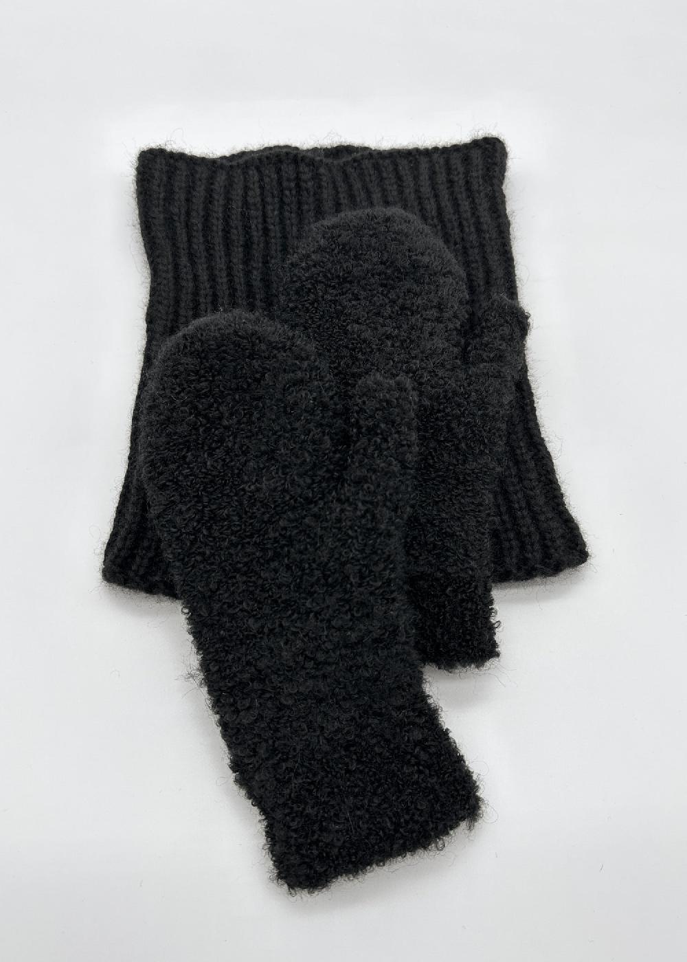 Estella Joey Alpaca Mittens In Black