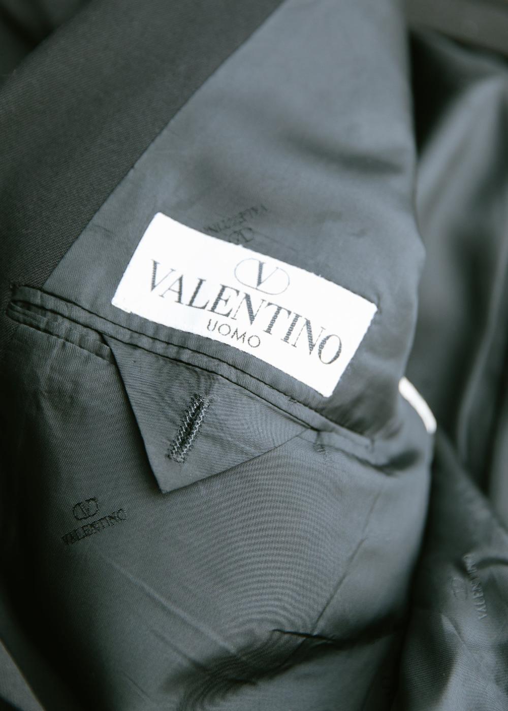 Estella Vintage 1990s Valentino Menswear Oversized Blazer In Black