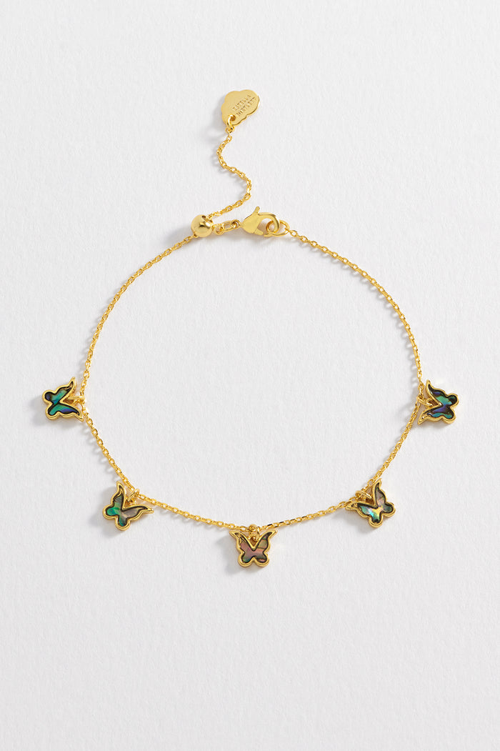 Estella Bartlett Abalone Butterfly Bracelet Gold Plated | Abalone