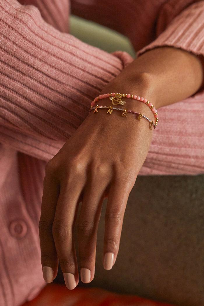 Estella Bartlett Angel Friendship Bracelet Gold Plated | Multi Packaging Message: You're An Angel