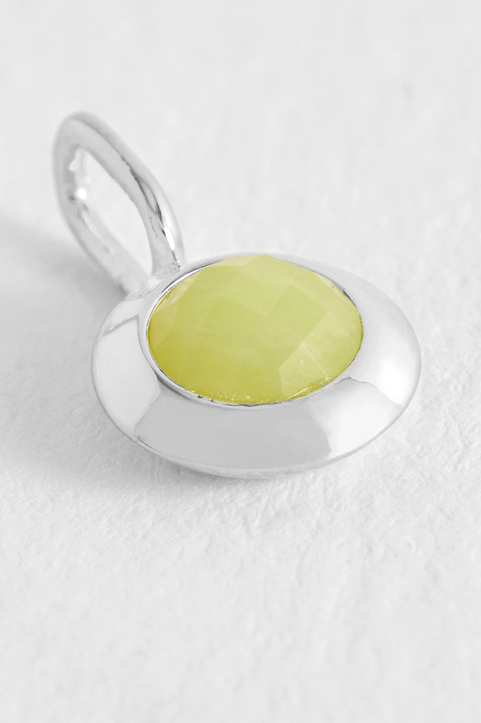 Estella Bartlett August Birthstone Charm Silver Plated | Jade