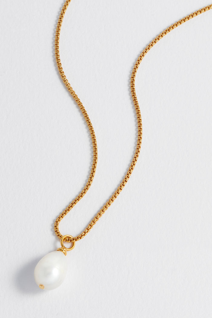estella bartlett Baroque Pearl Necklace Gold Plated | Pearl