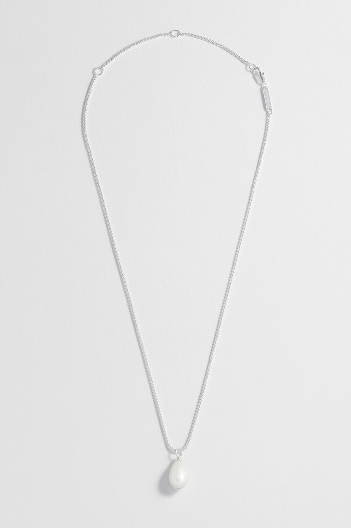 Estella Bartlett Baroque Pearl Necklace Silver Plated | Pearl