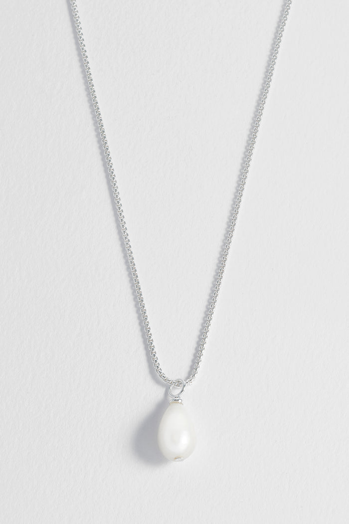 Estella Bartlett Baroque Pearl Necklace Silver Plated | Pearl