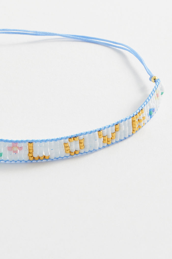 Estella Bartlett Beaded Love Bracelet Gold Plated | Multi Packaging Message: Love